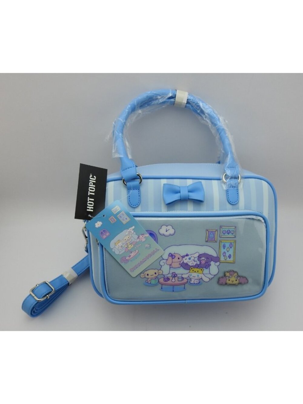Cinnamoroll Sanrio Handbag Crossbody Bag Espresso Cappuccino Clear Window NWT